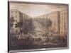 View of the Cours Belsunce, Marseilles, During the Plague of 1720, 1721-Michel Serre-Stretched Canvas