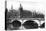 View of the Courts of Justice and the Pont Neuf from the River Seine, Paris, 1931-Ernest Flammarion-Stretched Canvas