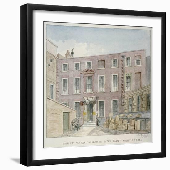 View of the Courtyard at No 38 St Mary at Hill, City of London, 1871-Charles James Richardson-Framed Giclee Print