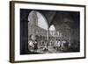 View of the Courtyard in the Royal Exchange with Merchants and Brokers, City of London, 1788-Francesco Bartolozzi-Framed Giclee Print