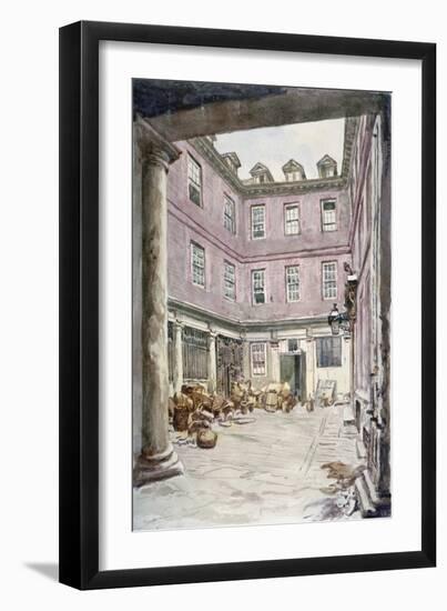 View of the Courtyard of No 102 Leadenhall Street, City of London, 1875-John Phillipps Emslie-Framed Giclee Print