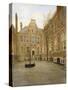 View of the Courtyard of the East India House in Amsterdam-null-Stretched Canvas