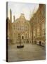 View of the Courtyard of the East India House in Amsterdam-null-Stretched Canvas