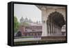 View of the Courtyard of the Taj Mahal. One of the Most Remarkable Sights of Muslim Architecture-Roberto Moiola-Framed Stretched Canvas