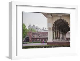 View of the Courtyard of the Taj Mahal. One of the Most Remarkable Sights of Muslim Architecture-Roberto Moiola-Framed Photographic Print