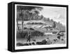 View of the Cox River, West of the Blue Mountains Book Illustration-null-Framed Stretched Canvas