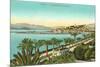 View of the Croisette, Cannes, France-null-Mounted Art Print