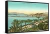View of the Croisette, Cannes, France-null-Framed Stretched Canvas