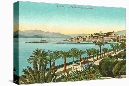View of the Croisette, Cannes, France-null-Stretched Canvas