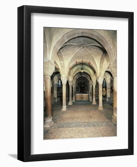 View of the Crypt, San Michele Maggiore Basilica, Pavia, Italy, 11th-15th Centuries-null-Framed Giclee Print