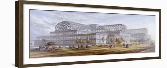 View of the Crystal Palace and its Surrounding Park, Sydenham, Bromley, London, 1854-null-Framed Giclee Print