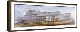 View of the Crystal Palace and its Surrounding Park, Sydenham, Bromley, London, 1854-null-Framed Giclee Print