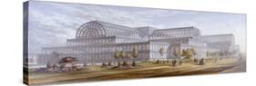 View of the Crystal Palace and its Surrounding Park, Sydenham, Bromley, London, 1854-null-Stretched Canvas