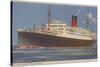 View of the Cunard R.M.L. Franconia Cruise Ship-Lantern Press-Stretched Canvas