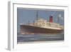 View of the Cunard R.M.L. Franconia Cruise Ship-Lantern Press-Framed Art Print