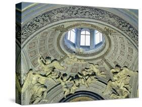 View of the Cupola with Angel Musicians from the Fonseca Chapel-Giovanni Lorenzo Bernini-Stretched Canvas