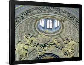 View of the Cupola with Angel Musicians from the Fonseca Chapel-Giovanni Lorenzo Bernini-Framed Giclee Print