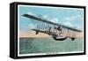 View of the Curtiss Sea Gull Airplane-Lantern Press-Framed Stretched Canvas