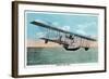 View of the Curtiss Sea Gull Airplane-Lantern Press-Framed Art Print