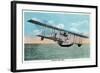 View of the Curtiss Sea Gull Airplane-Lantern Press-Framed Art Print