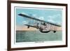 View of the Curtiss Sea Gull Airplane-Lantern Press-Framed Art Print