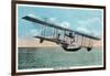 View of the Curtiss Sea Gull Airplane-Lantern Press-Framed Art Print