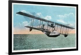 View of the Curtiss Sea Gull Airplane-Lantern Press-Framed Art Print