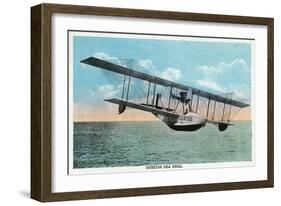 View of the Curtiss Sea Gull Airplane-Lantern Press-Framed Art Print