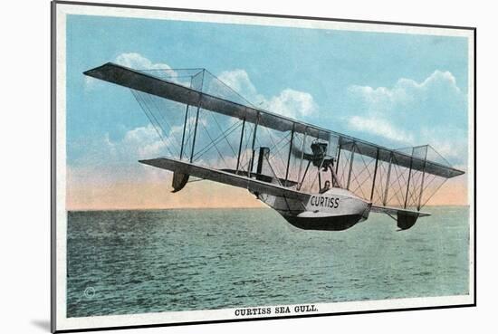 View of the Curtiss Sea Gull Airplane-Lantern Press-Mounted Art Print