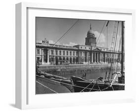 View of the Customs House in Dublin-Hans Wild-Framed Photographic Print