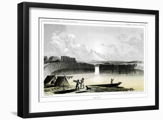 View of the Dalles River on 12 November 1853-Thomas H. Ford-Framed Giclee Print