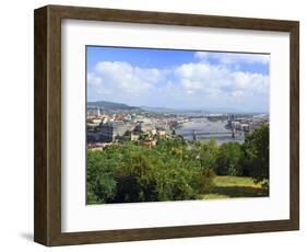 View of the Danube River, Budapest, Hungary-Miva Stock-Framed Photographic Print