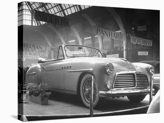 View of the Delahaye, Seen at the Paris Auto Show-Gordon Parks-Stretched Canvas