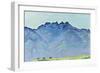 View of the Dents-Du-Midi from Champéry-Ferdinand Hodler-Framed Giclee Print