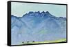 View of the Dents-Du-Midi from Champéry-Ferdinand Hodler-Framed Stretched Canvas