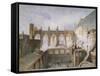 View of the Destruction of St Stephen's Chapel, Palace of Westminster, London, 1834-John Taylor-Framed Stretched Canvas