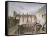 View of the Destruction of St Stephen's Chapel, Palace of Westminster, London, 1834-John Taylor-Framed Stretched Canvas