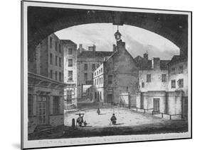 View of the Doctors' Commons Entrance from St Paul's Churchyard, City of London, 1800-John King-Mounted Giclee Print