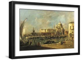 View of the Dogana and Santa Maria Della Salute, Venice-Francesco Guardi-Framed Giclee Print