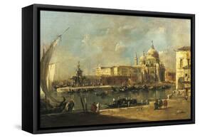 View of the Dogana and Santa Maria Della Salute, Venice-Francesco Guardi-Framed Stretched Canvas