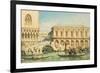 View of the Doge's Palace, the Bridge of Sighs and the Prison-Giovanni Grubacs-Framed Giclee Print