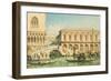 View of the Doge's Palace, the Bridge of Sighs and the Prison-Giovanni Grubacs-Framed Giclee Print