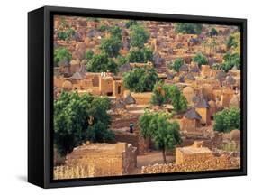 View of the Dogon Village of Songo, Mali-Janis Miglavs-Framed Stretched Canvas