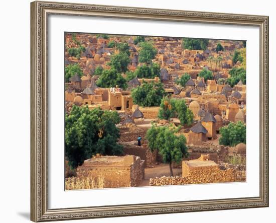 View of the Dogon Village of Songo, Mali-Janis Miglavs-Framed Photographic Print