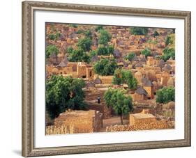 View of the Dogon Village of Songo, Mali-Janis Miglavs-Framed Photographic Print