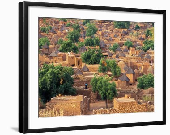 View of the Dogon Village of Songo, Mali-Janis Miglavs-Framed Photographic Print