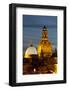 View of the Dome of the Frauenkirche at Night, Dresden, Saxony, Germany, Europe-Miles Ertman-Framed Photographic Print