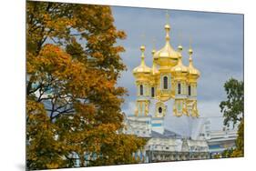 View of the domes of the Chapel of the Catherine Palace, UNESCO World Heritage Site, Pushkin, near-Miles Ertman-Mounted Premium Photographic Print