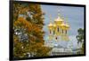 View of the domes of the Chapel of the Catherine Palace, UNESCO World Heritage Site, Pushkin, near-Miles Ertman-Framed Premium Photographic Print