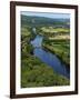 View of the Dordogne River, Bastide Town of Domme, Les Plus Beaux Villages De France, Dordogne, Fra-Peter Richardson-Framed Photographic Print